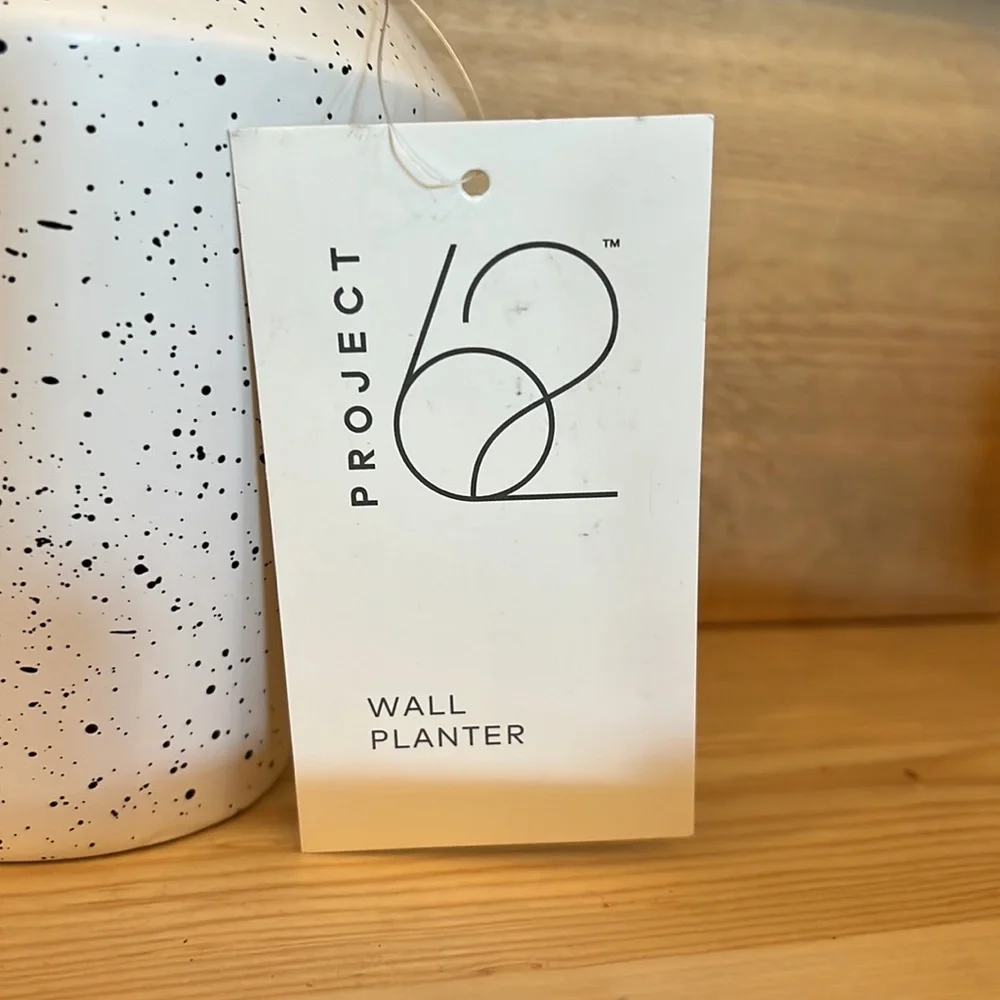 NWT Project 62 Wall Planter with Faux Succulents Approx 9”x 5”